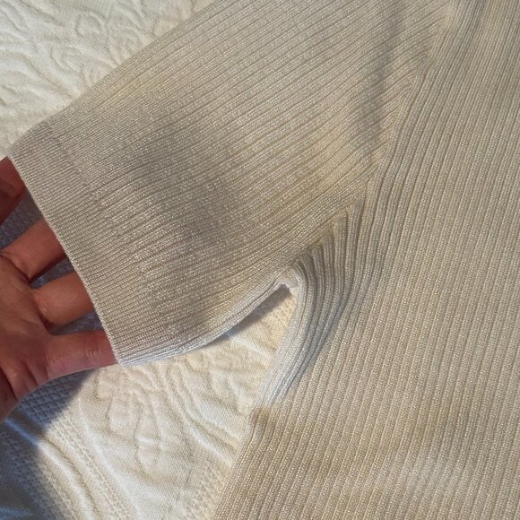 J. Crew Short-Sleeve Ribbed Polo Sweater (Size S) - Picture 6 of 8